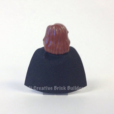 LEGO Minifigure-Hermione, Gryffindor Stripe Torso w/ Necklace Time Turner, Dark Bluish Gray Legs, Plain Black Cape-Harry Potter / Prisoner of Azkaban-HP063-Creative Brick Builders